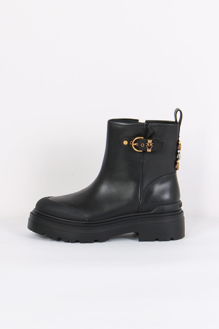 Mia Ankle Boot Calf Leather Fi Black-10