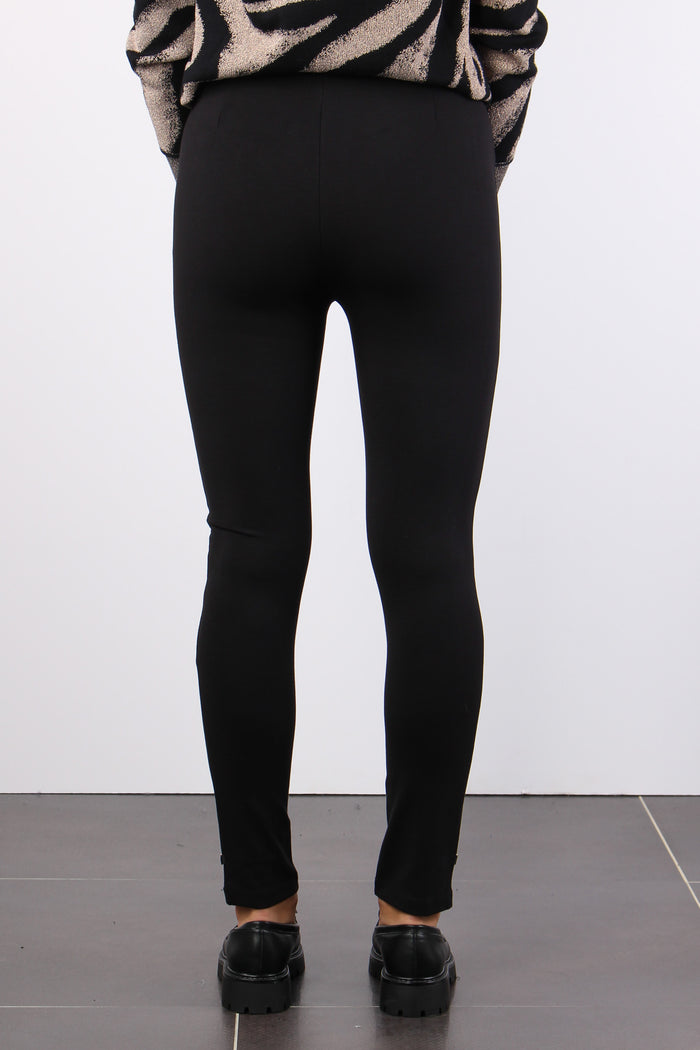 Leggings Punto Milano Nero-3