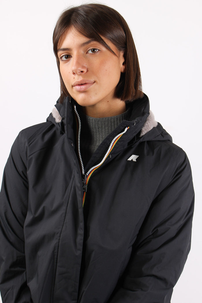 Giubbotto Corto Inserto Marmotta Black Pure/grey Warm-4