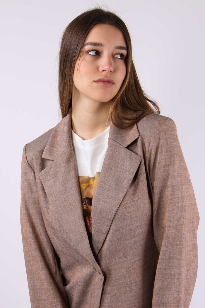 Giacca 2 Botoni Effetto Grisag Caffe-7