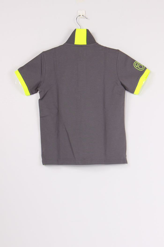 Polo Piquet Profilo Fluo Inchiostro-3