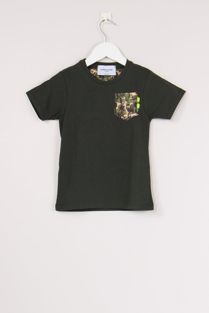 T-shirt Taschino Mimetico Militare