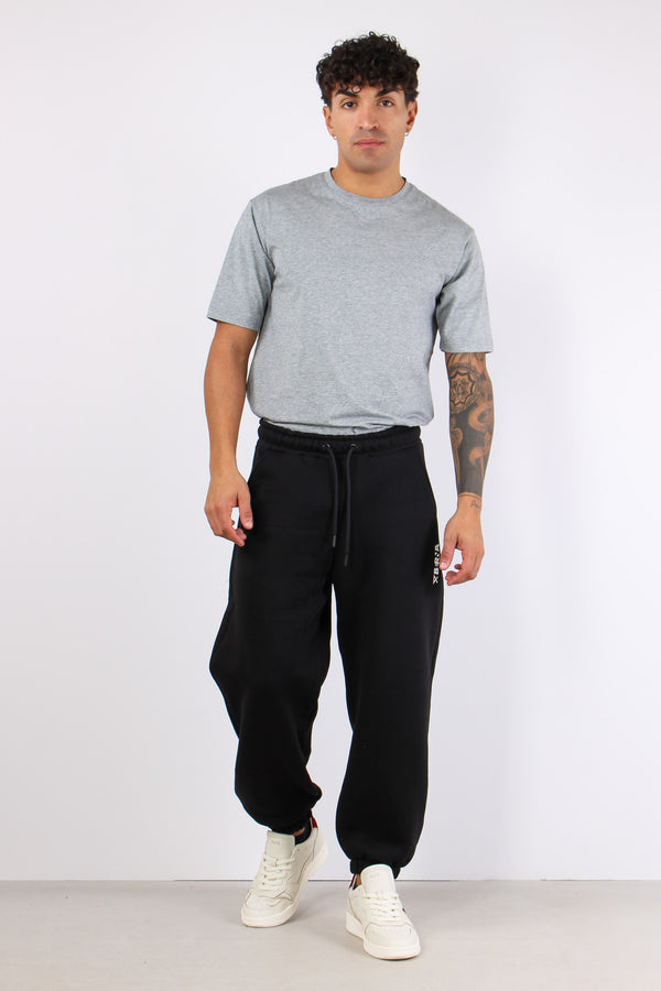 Pantalone Felpa Logo Nero