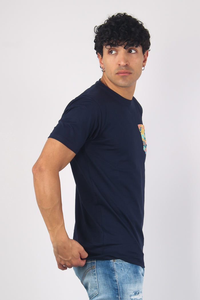 T-shirt Taschino Palme Blu-4
