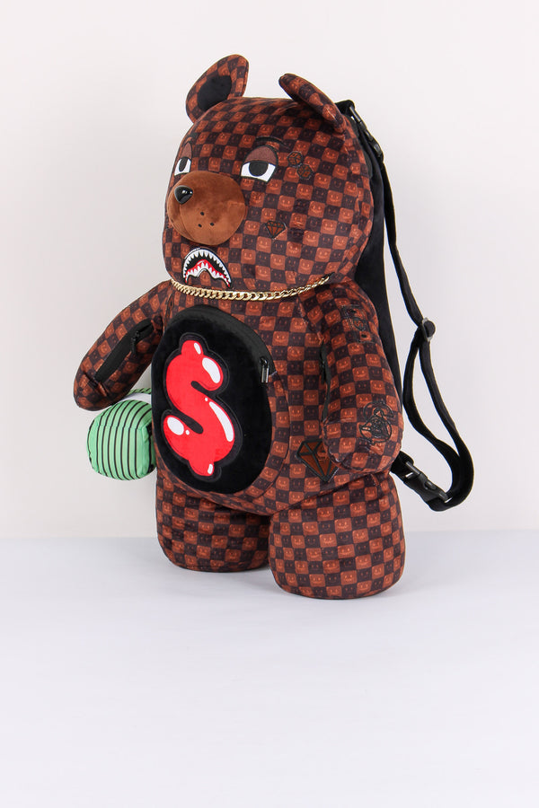 Backpack Moneybear Shark Marrone-2