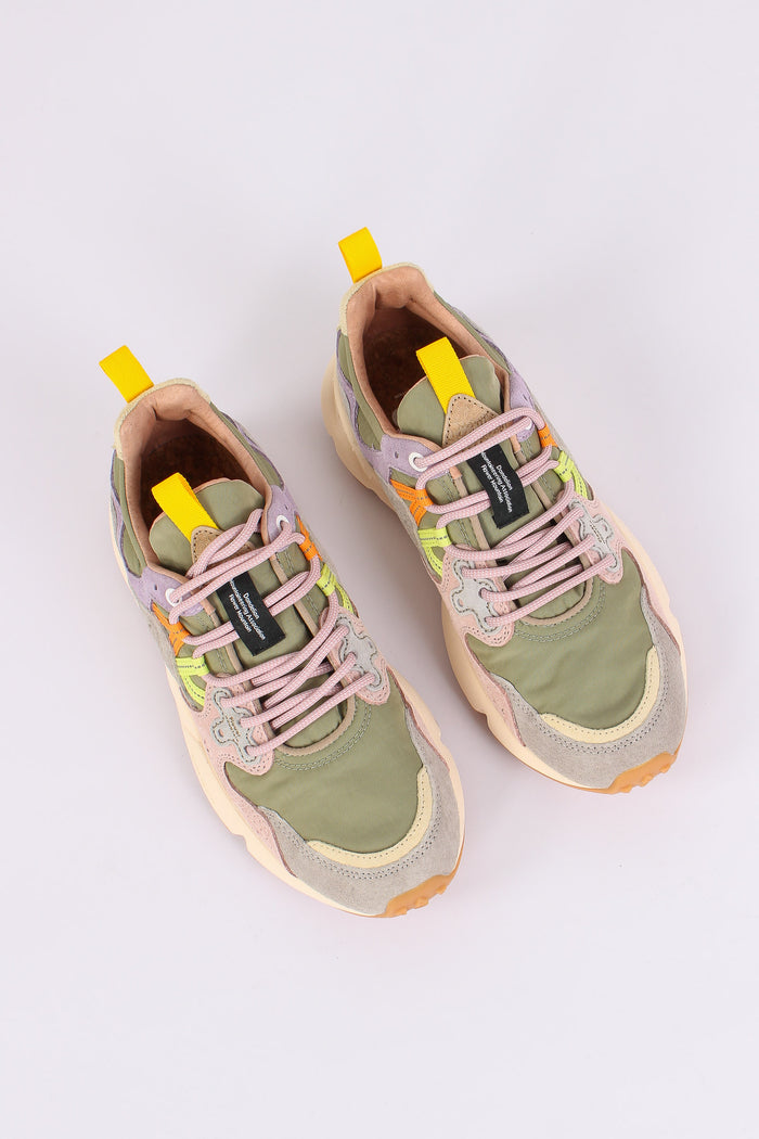 Sneakers Yamano Suede Nylon Grey/cipria-5