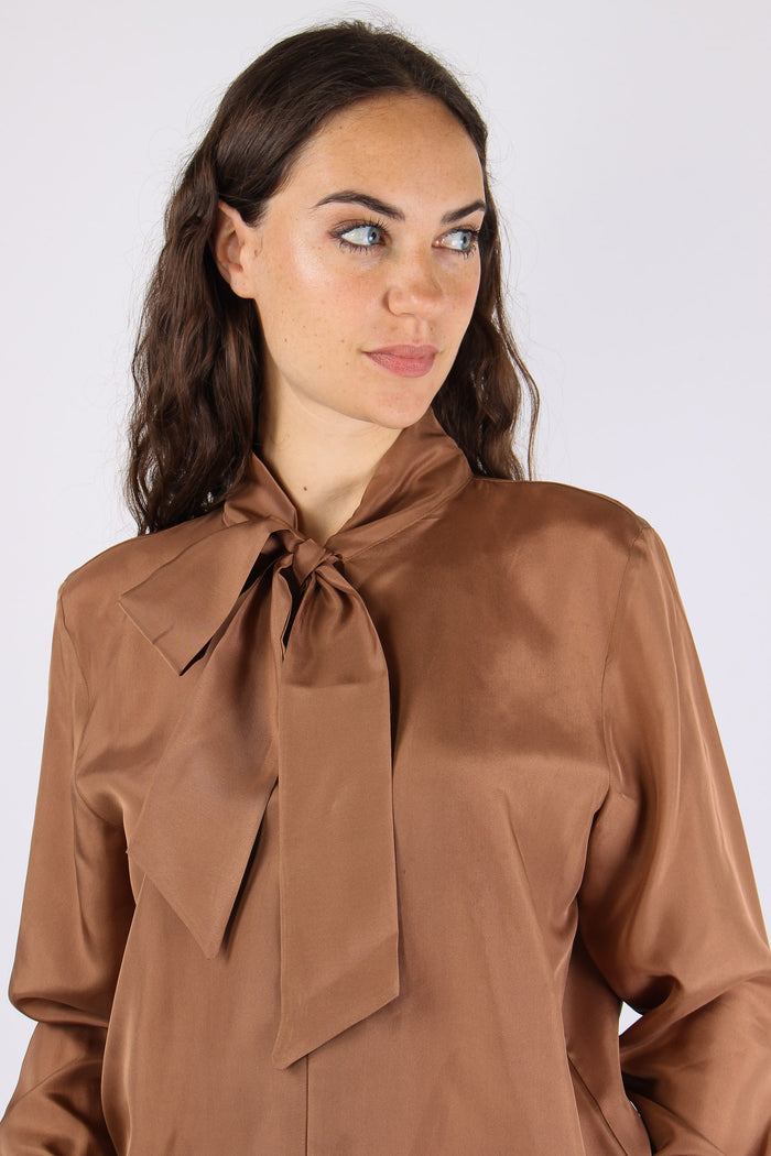 Mlskabala Camicia Fiocco Tabacco-7