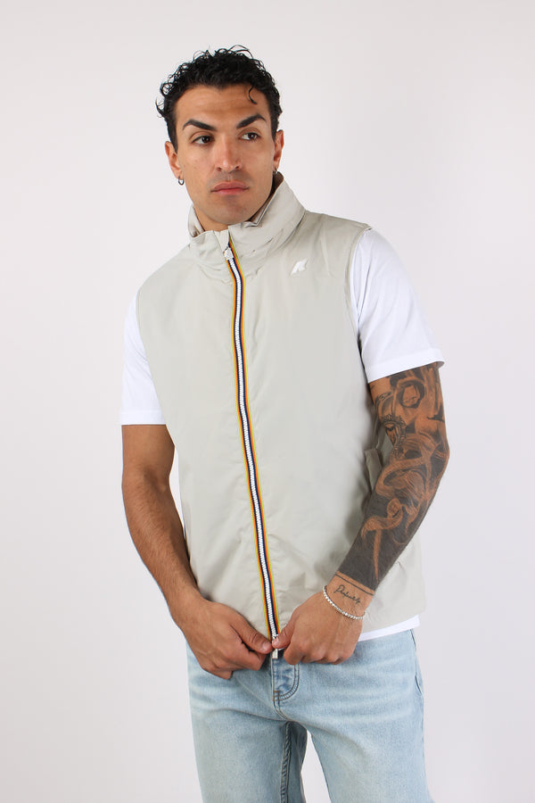 Gilet Nylon Jersey Beige Lt-2