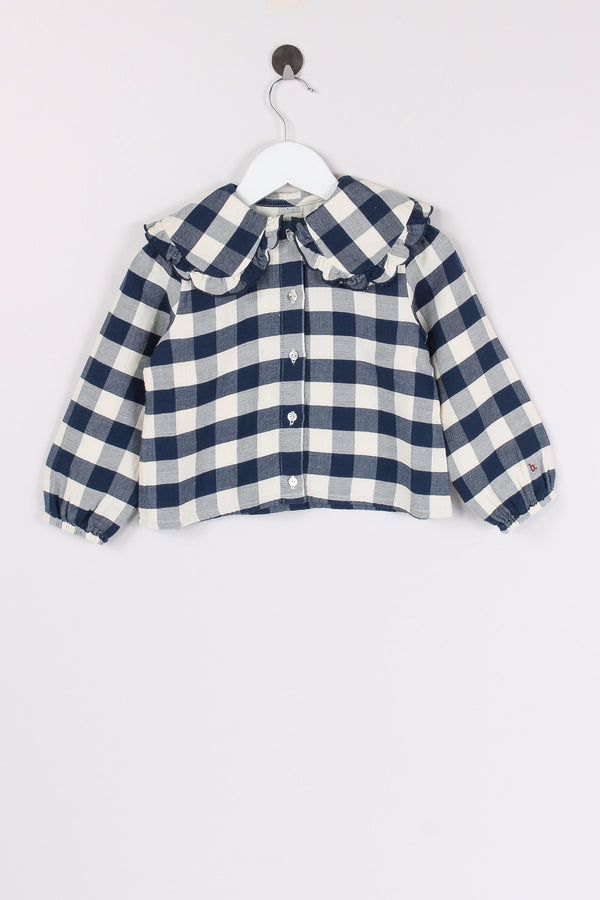 Camicia Quadro Navy/ivory