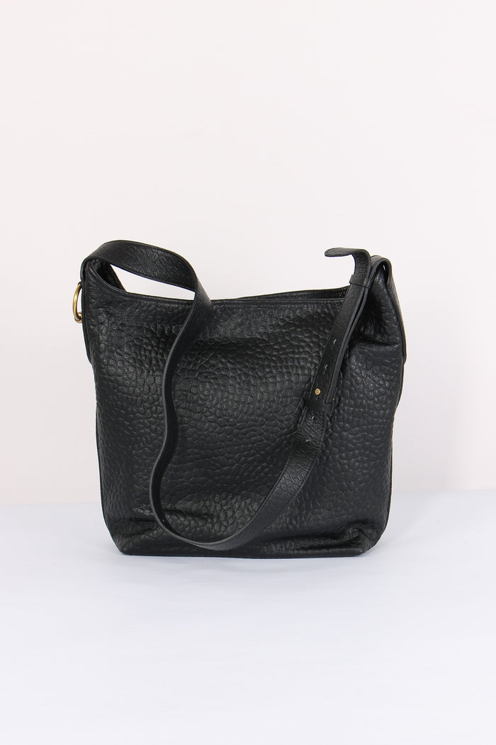 Carla Hobo Tracolla Pelle Martellata Nero-3