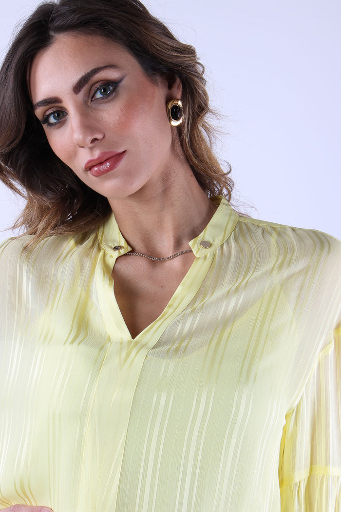Casacca Ml Effetto Rigato Lemon Juice-8