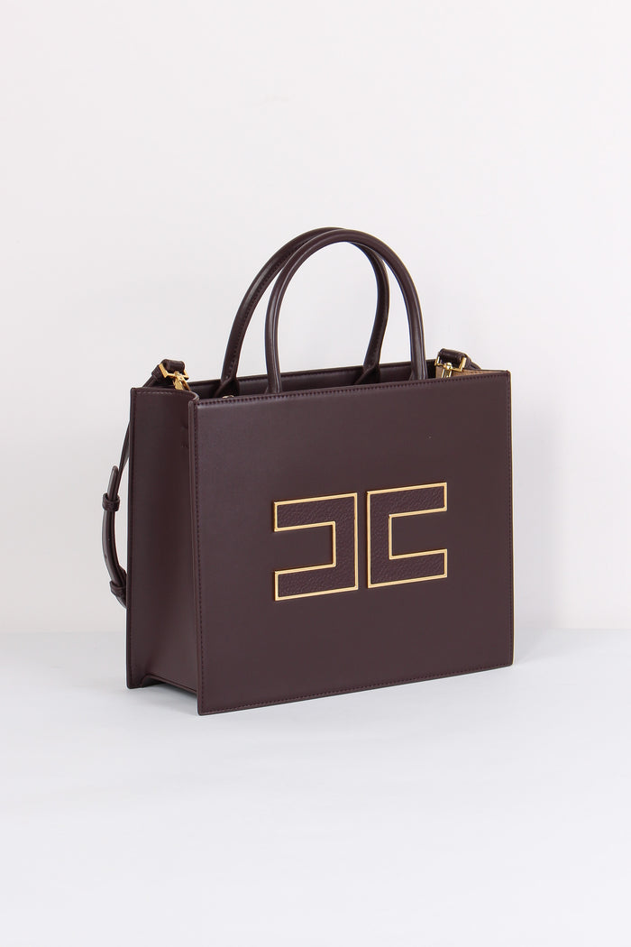 Shopping Rigida Grande Logo Merlot-6