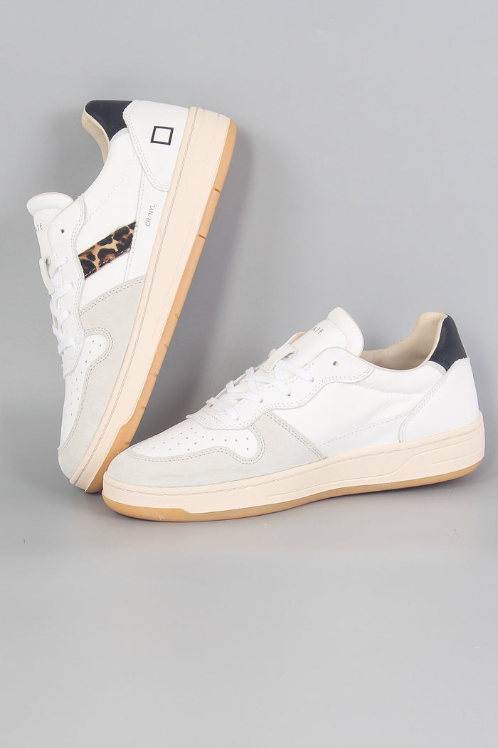 Sneaker Nylon Court 2.0 White/leopard-5