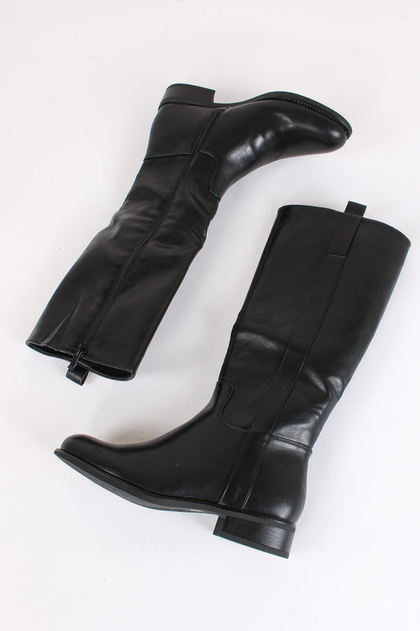 Stivale Gambale Zip Black-2