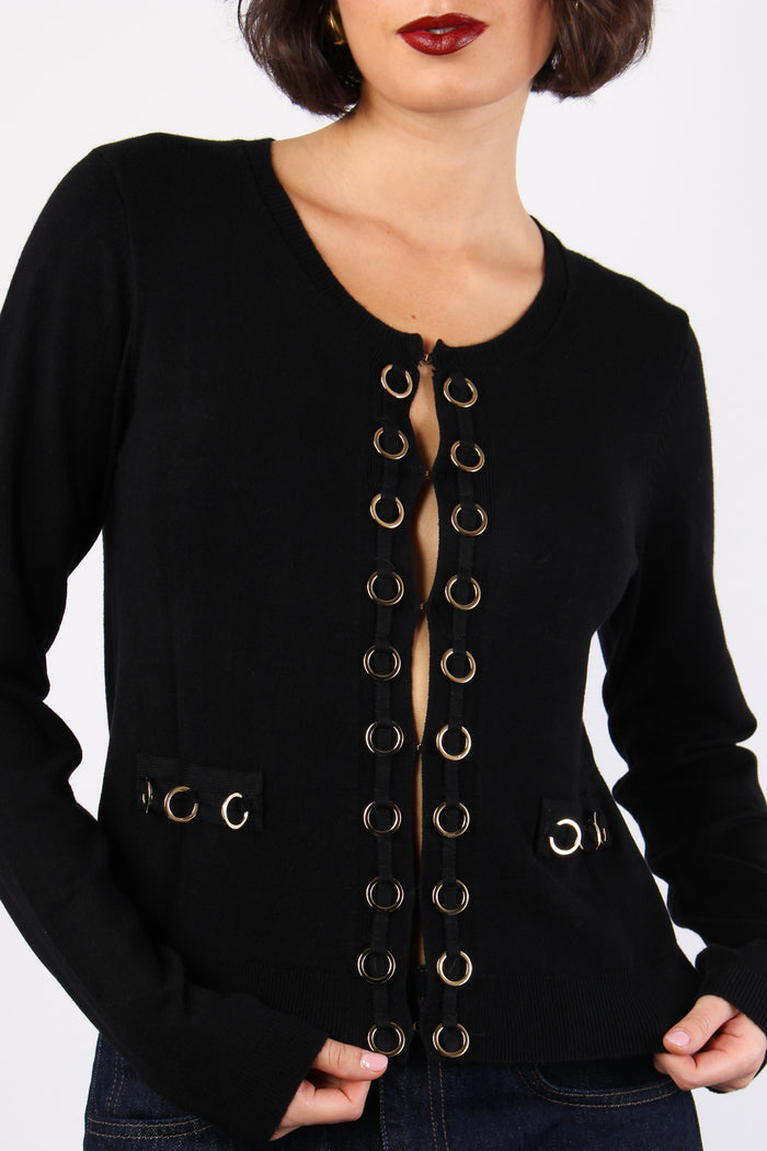 Asia Cardigan Anelli Black-7