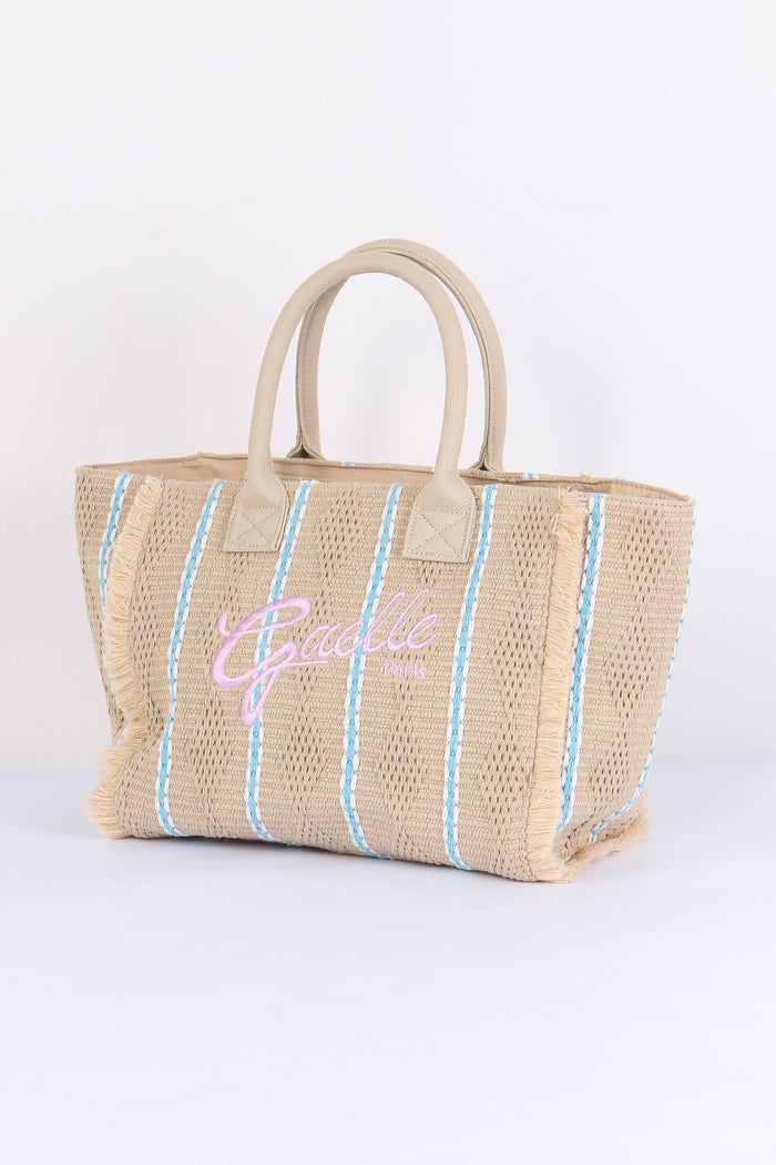 Shopping Canvas Logo Beige-2