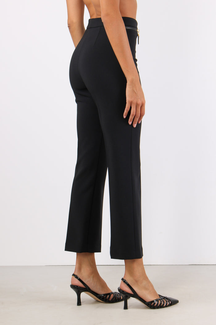 Pantalone Trombetta Zip Nero-6