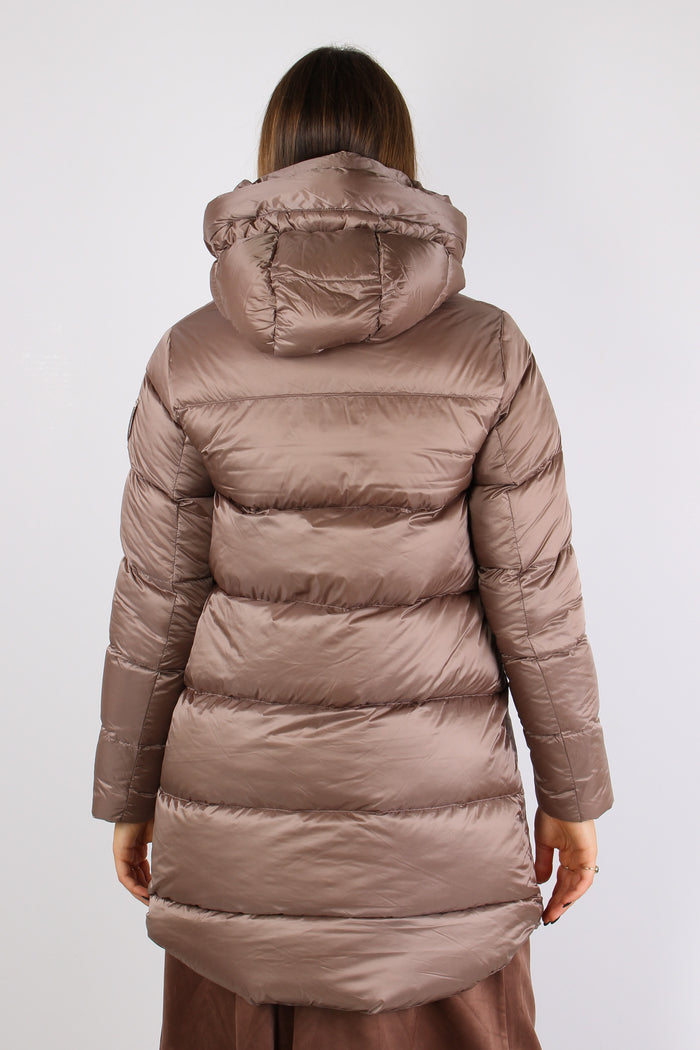 Piumino Nylo Cangiante Taupe-4
