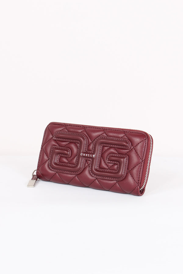 Zip Around Matelasse Double G Mosto-2