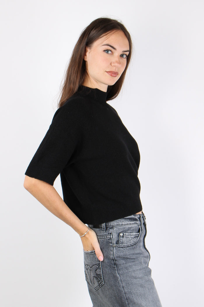 Maglia M/m Viscosa Nero-3