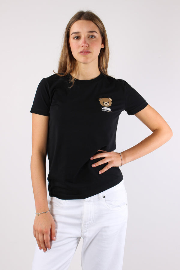 T-shirt Logo Laterale Nero
