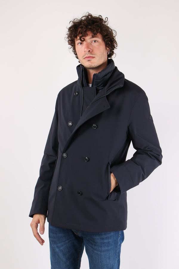 Peacot Imbottito  Pettorina Navy-2