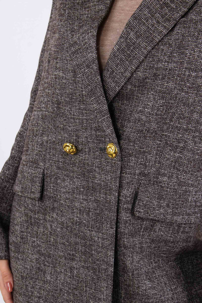 Gnocchetto Giacca Doppiopetto Nero/marrone-8