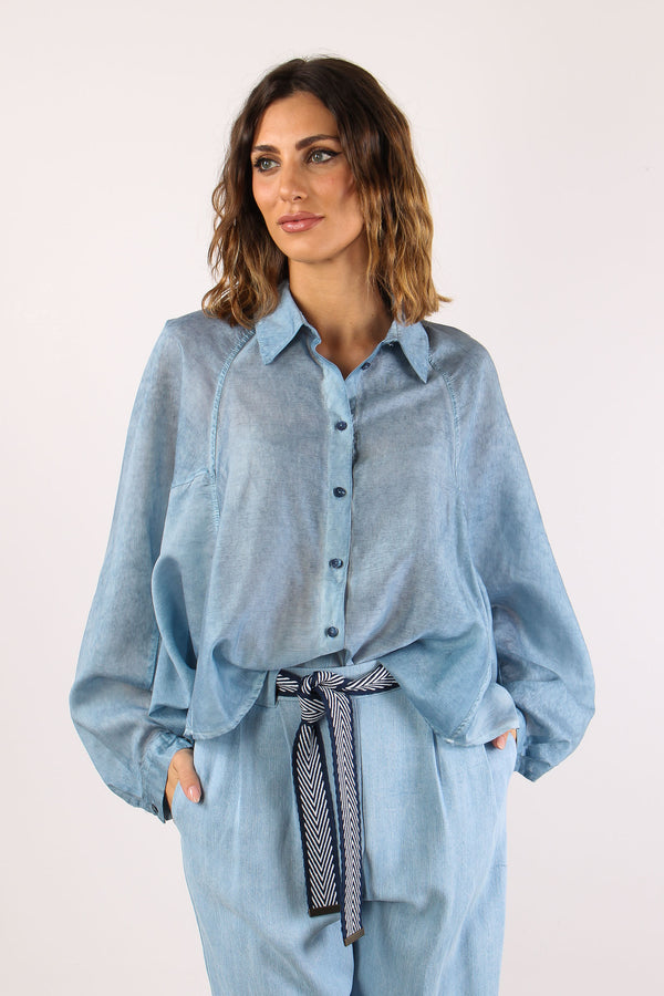 Camicia Over M/l Denim-2