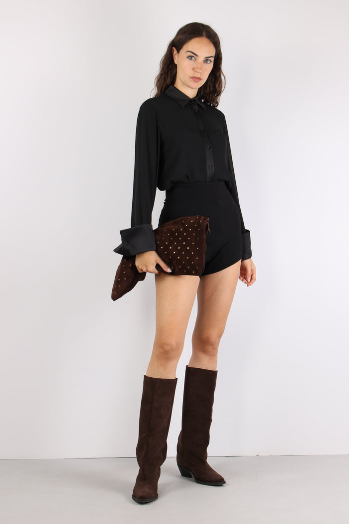 Short Tessuto Tecnico Black-5