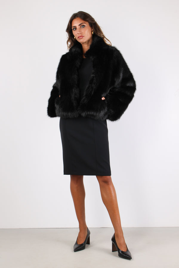 Dangela Pelliccia Corta Black