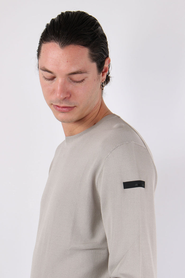 Maglia Girocollo Tessuto Tecnico White-7