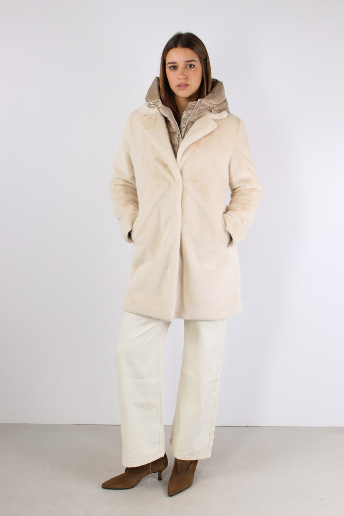Cappotto Ecopelle White Swan-9
