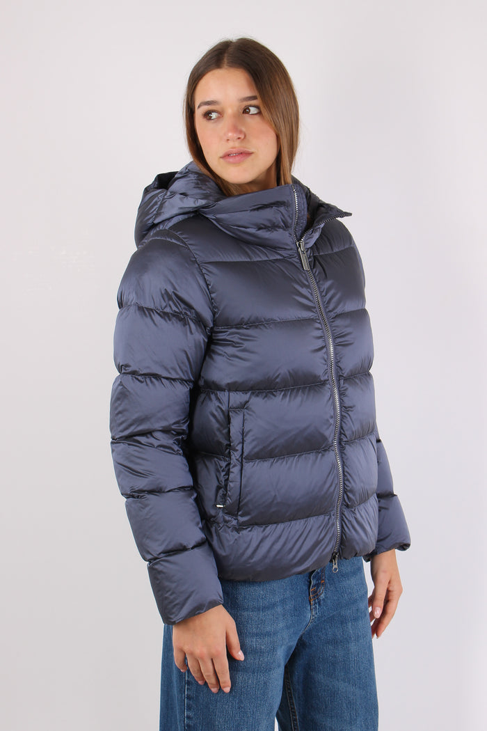 Piumino Over Cappuccio Dark Profondo-7