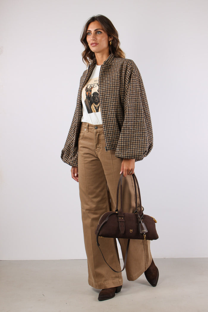 Bomber Manica Ampia Blu/moro-6