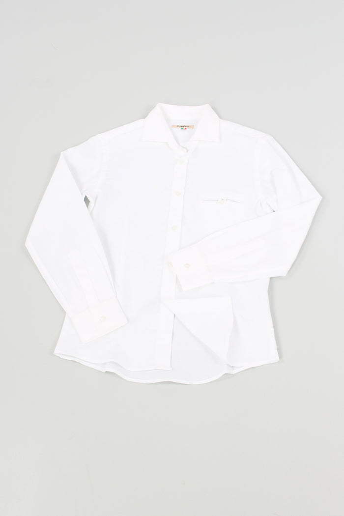 Reale Camicia Piquet Bianco-3