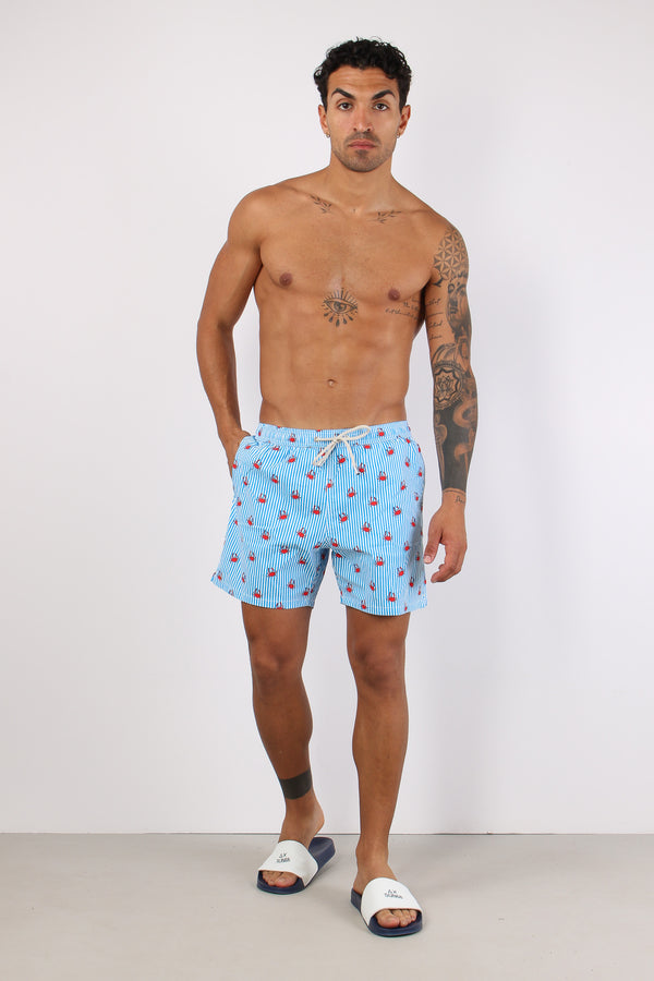 Costume Boxer Stretch Azzurro