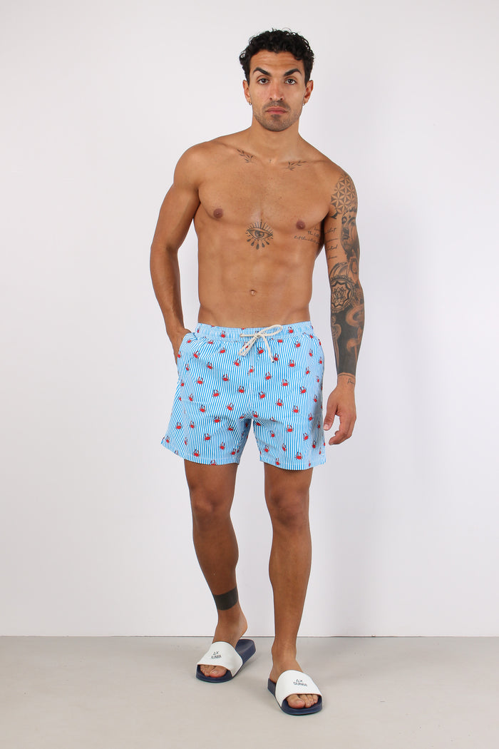 Costume Boxer Stretch Azzurro
