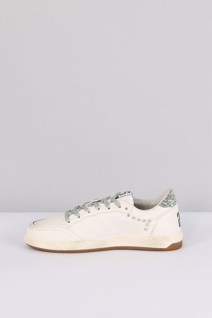 Sneakers Week Glitter Borchie Bianco/argento-6