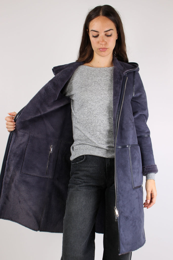 Ecomontone Lungo Cappuccio Night Grey-4