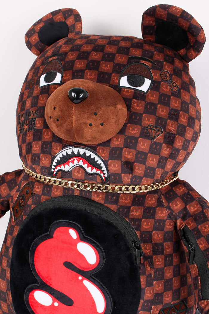 Backpack Moneybear Shark Marrone-4