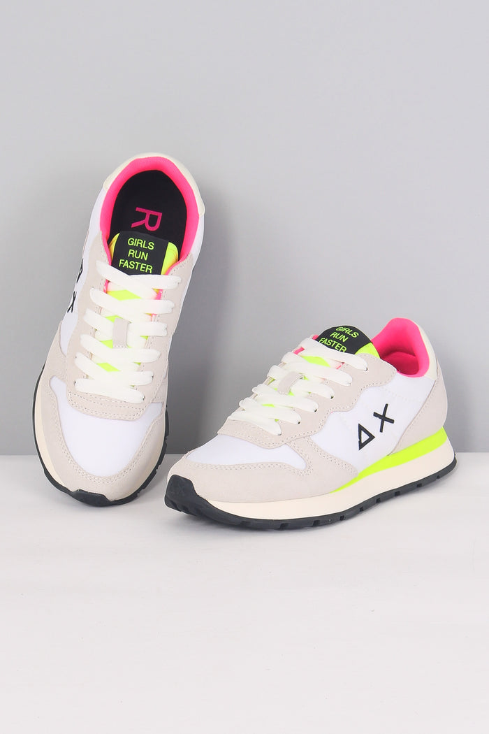 Sneaker Ally Solid Nylon Bianco/giallo-5