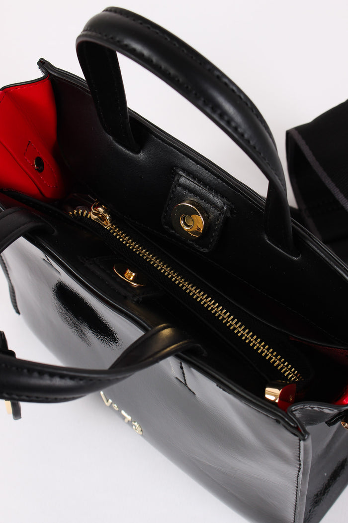 Blake Mini Shopping Vernice Nero-4