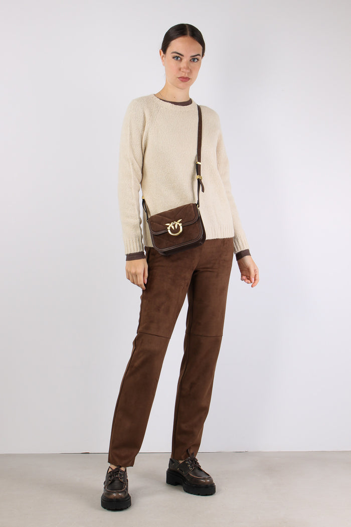 Ghiacci Maglia Over Alpaca Intonaco Unito