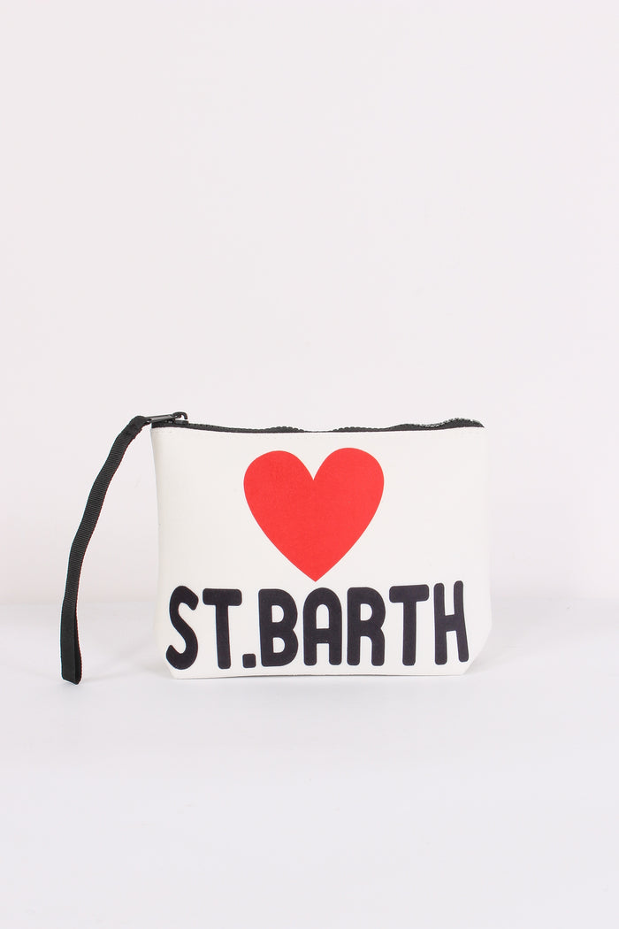 Pochette Love St Barth Bianco