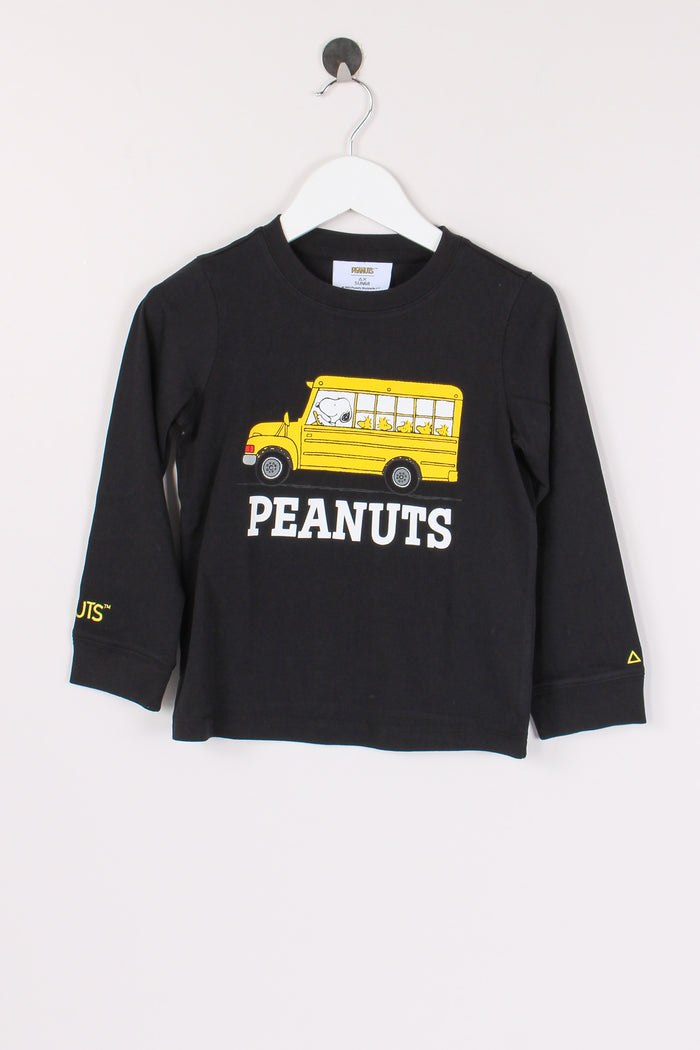 T-shirt Peanuts Stampa Nero