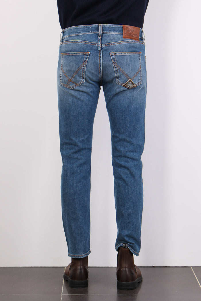 Denim Slim Fit Denim Medio-3