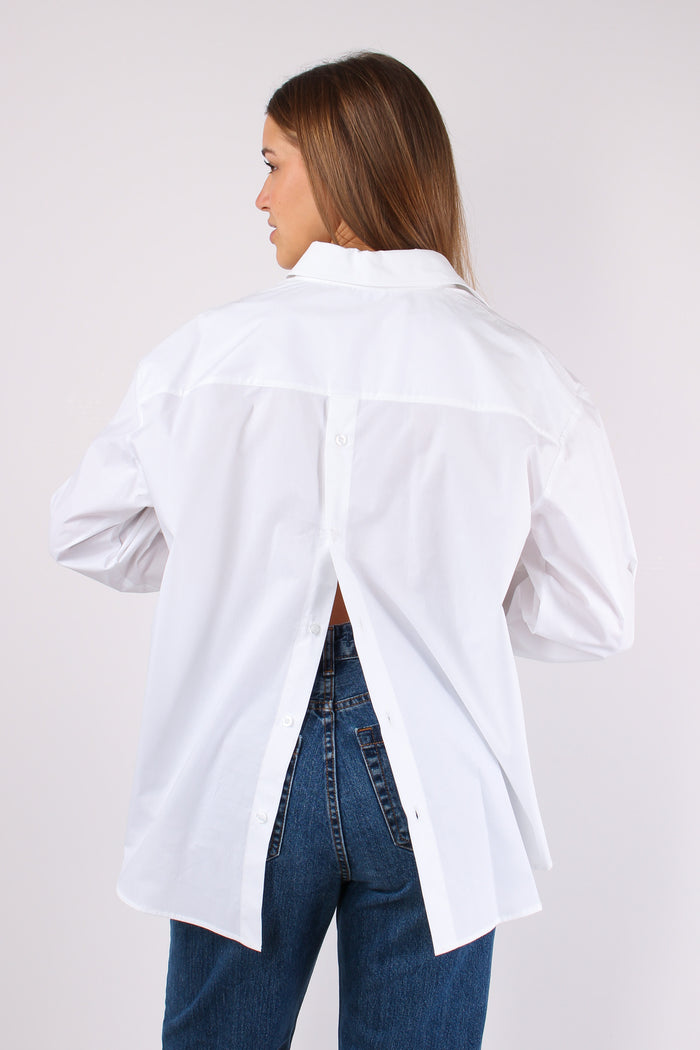 Camicia Doppia Abbottonatura Bianco-8
