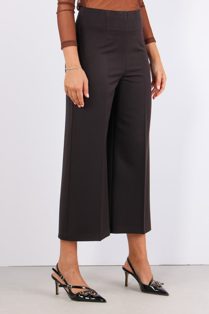 Pantalone Cropped Gabardina Caffe-5