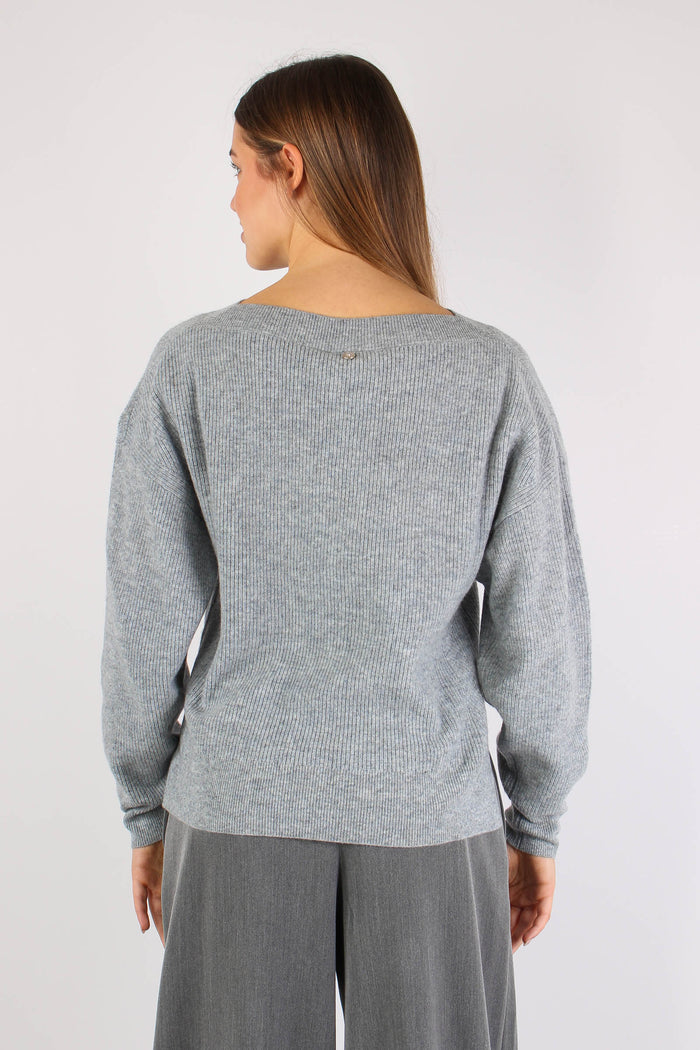 Maglia Manica Lunga Grey Melange-4