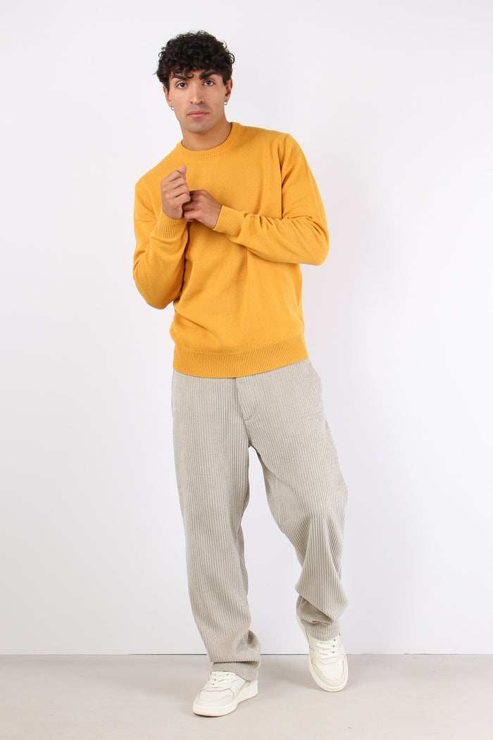 Girocollo Lambswool Mustard-4